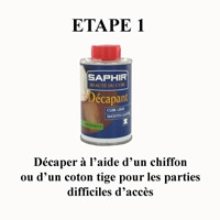 Teinture cuir, étape 1