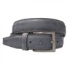 Ceinture cuir lisse grise 40mm