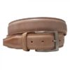 Ceinture cuir lisse marron clair 40mm