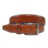 Ceinture en veau Marron clair/bleu en 35 MM