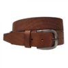 Ceinture percée en marron moyen