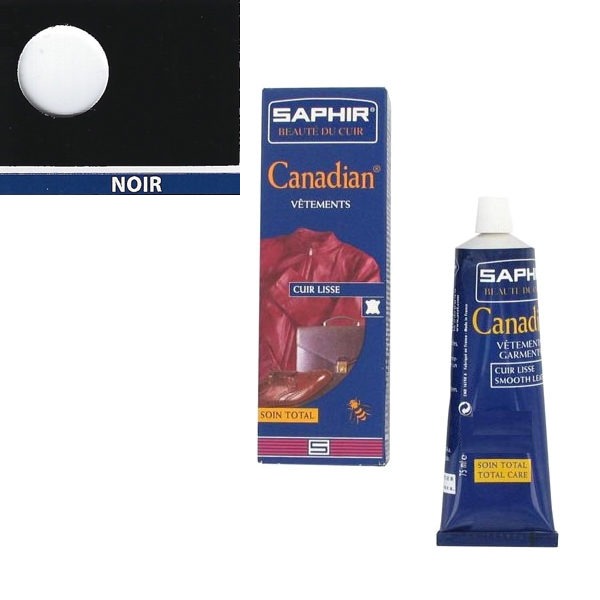 Cirage canadian pour chaussures Saphir 75 ml Noir