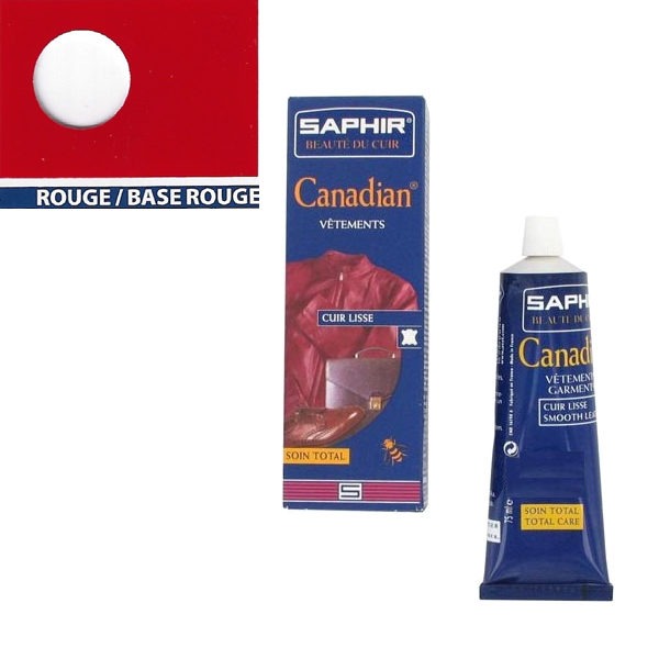 Produit d'entretien pour sacs canadian Saphir 75 ml Rouge