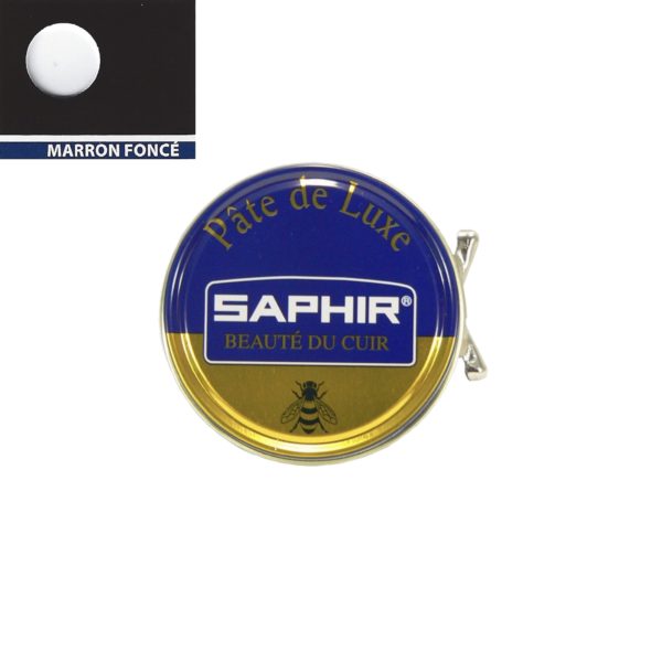 Cirage pâte de luxe Saphir 50 ml marron foncé