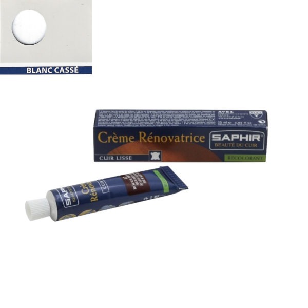 Crème rénovatrice Saphir 25 ml blanc cassé