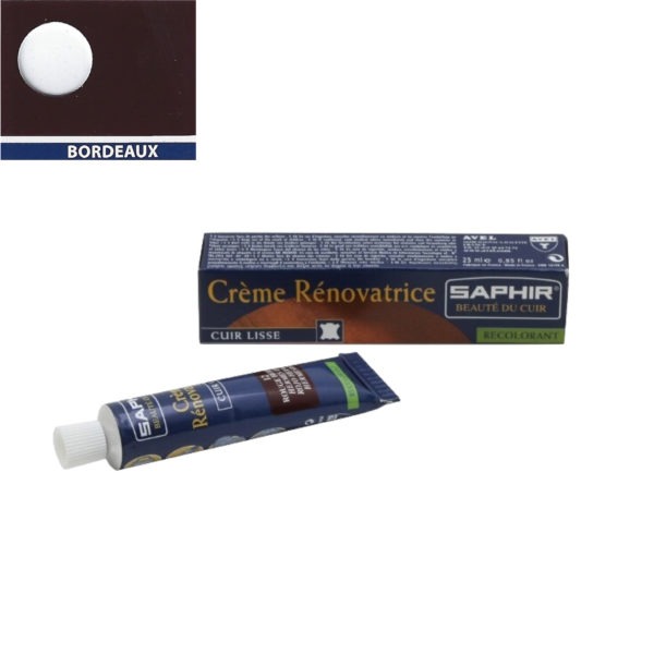 Crème rénovatrice Saphir 25 ml bordeaux