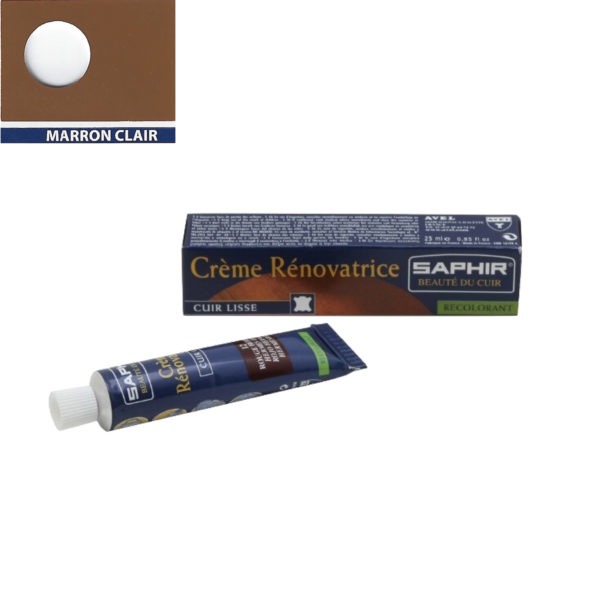 Crème rénovatrice Saphir 25 ml marron clair