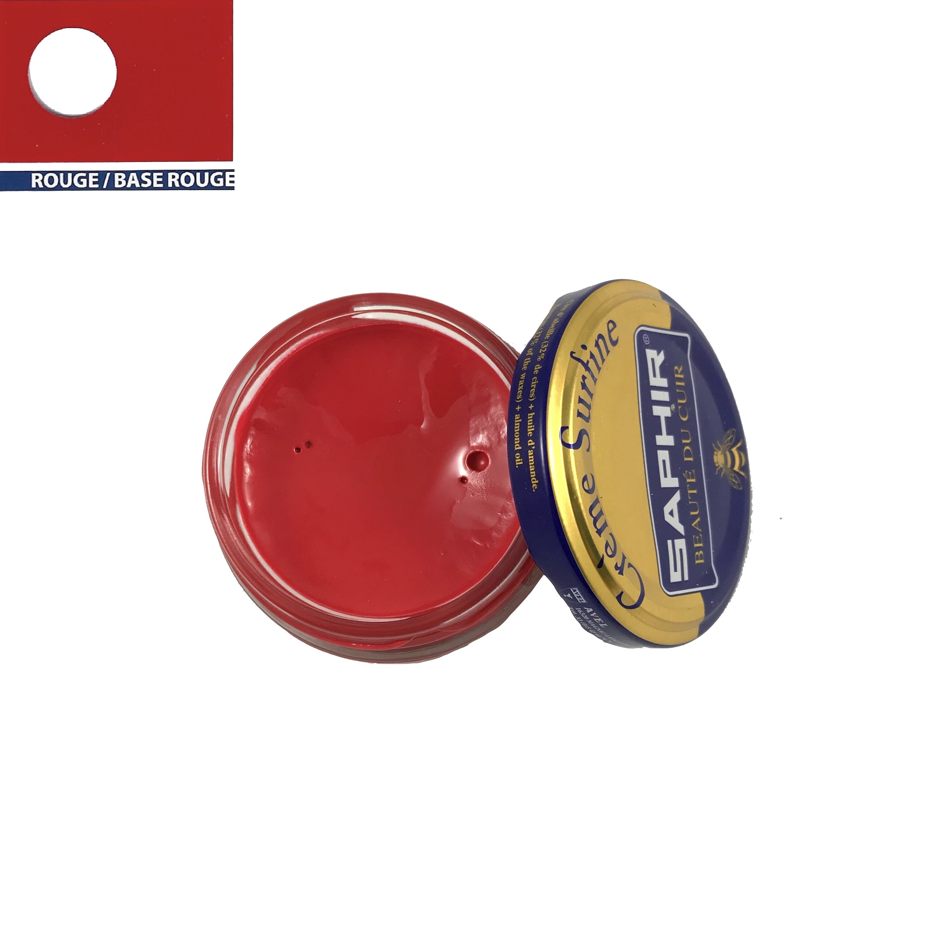 Cirage Saphir crème surfine 50ml rouge: Accessoires Chaussures