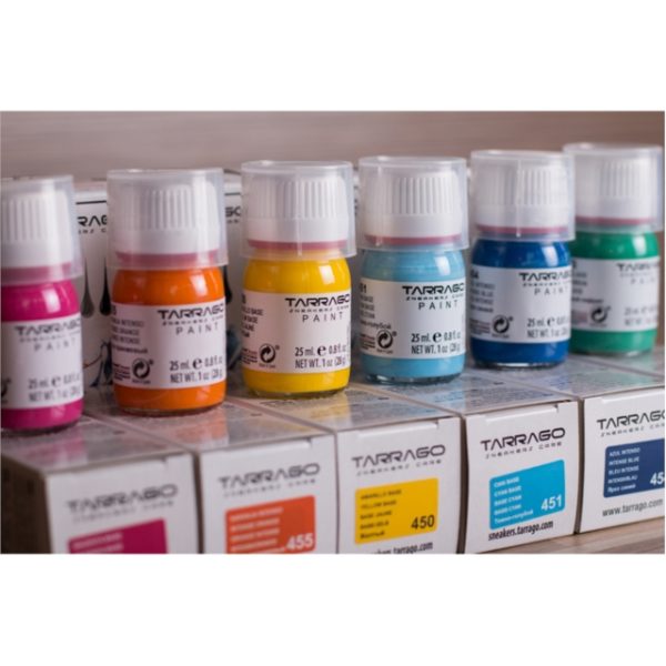 Peinture pour sneakers Tarrago (sneakers paint) couleurs vives