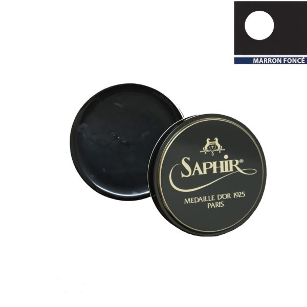 medaille d'or cirage pâte de luxe 100 ml marron foncé