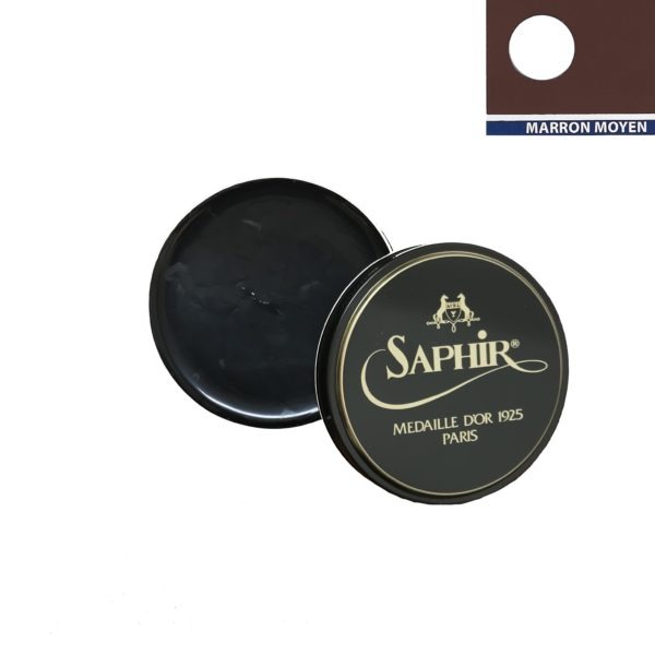 medaille d'or cirage pâte de luxe 100 ml marron moyen