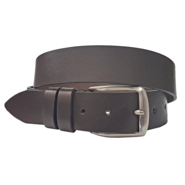 ceinture en collet souple homme marron foncé