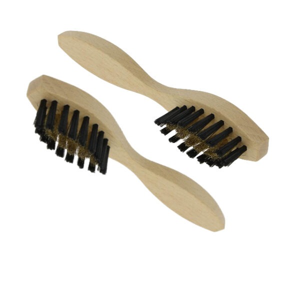 Brosse soie laiton pour le daim et le nubuck