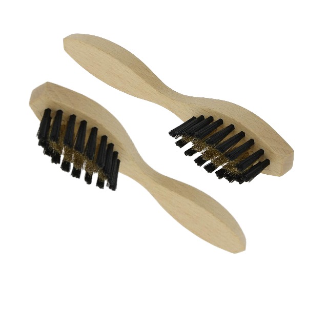 Brosse daim nubuck en laiton lca