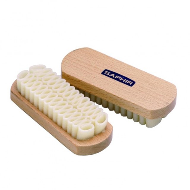 Brosse crêpe véritable pour le daim Saphir - Accessoires Chaussures